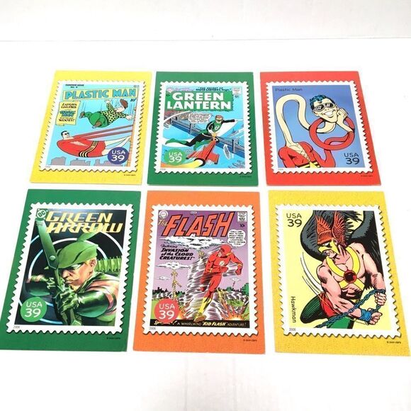 DC comics Super Hero 2005 postcards 6 pack - Picture 1 of 13